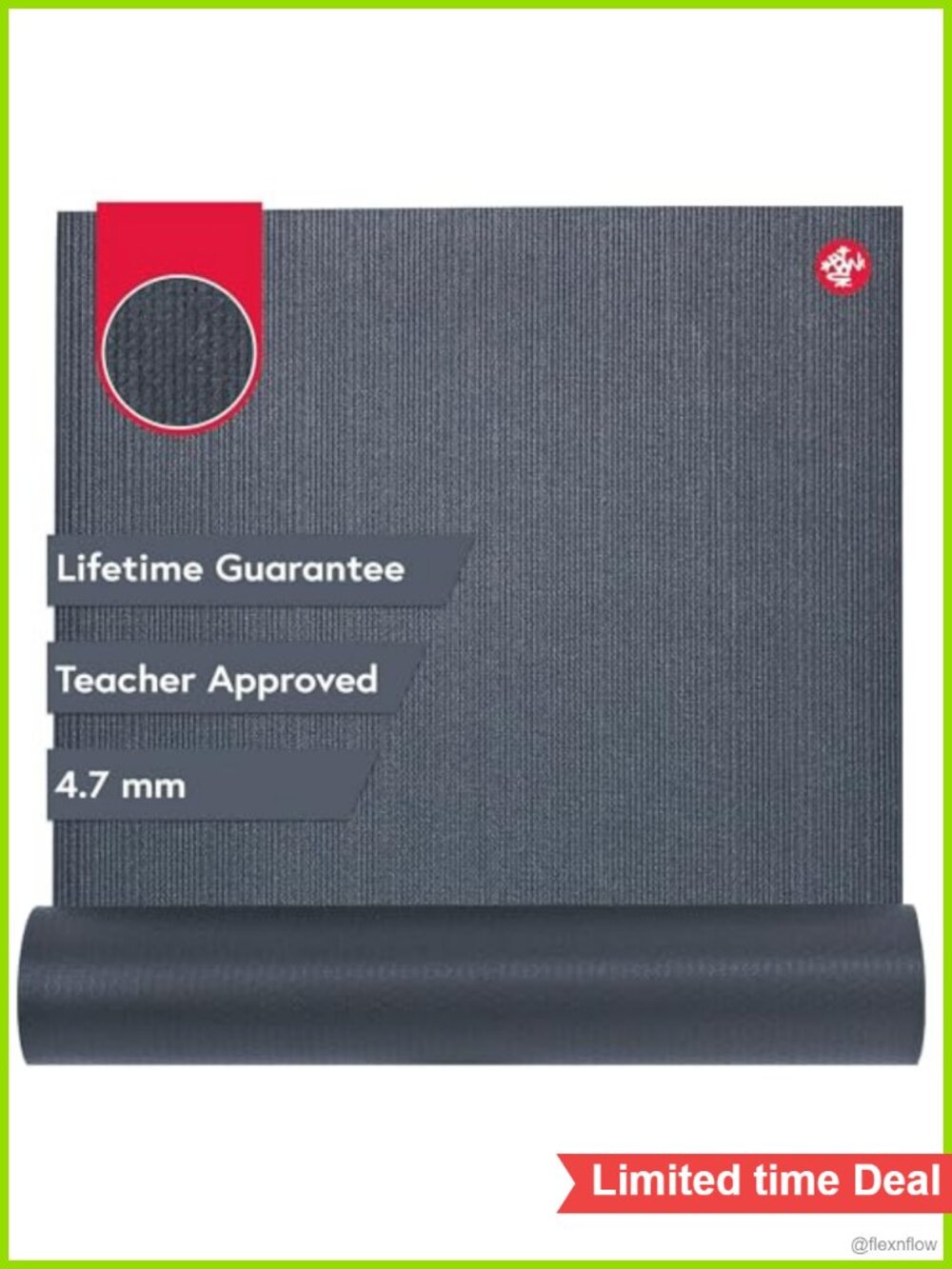 Manduka PROlite Yoga Mat 4.7mm Lifetime Durability